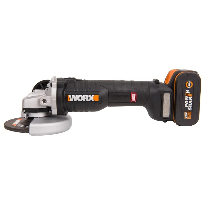Угловая шлифмашина (болгарка) WORX WX812 20V аккумуляторная — детальное фото